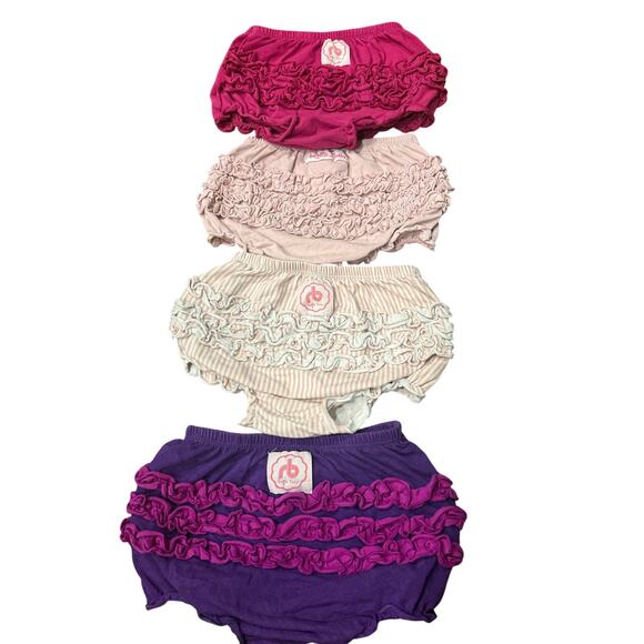 Ruffle Butts Bloomers Lot Size 2/3T Girls Boutique Ruffle Diaper Cover Set of 8 - Picture 4 of 11